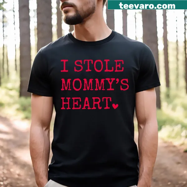 Cute T-shirt for kids with a heart design expressing love for Mommy