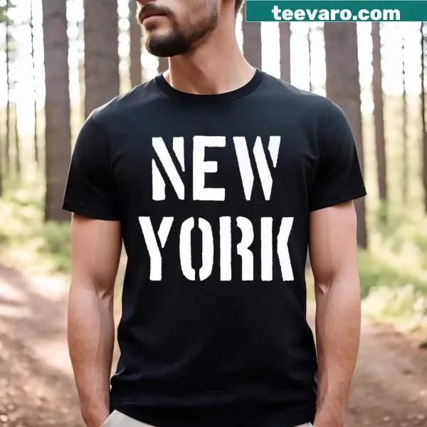Minimalist New York City t-shirt with clean typography