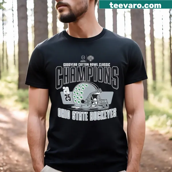 Red Ohio State Buckeyes Cotton Bowl Champs T-shirt