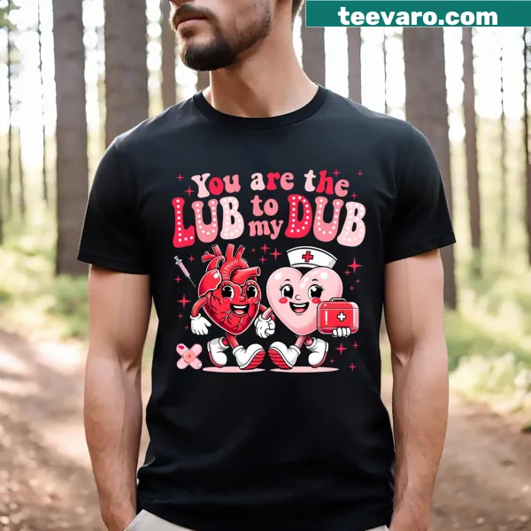 Cute nurse Valentine T-shirt with humorous text