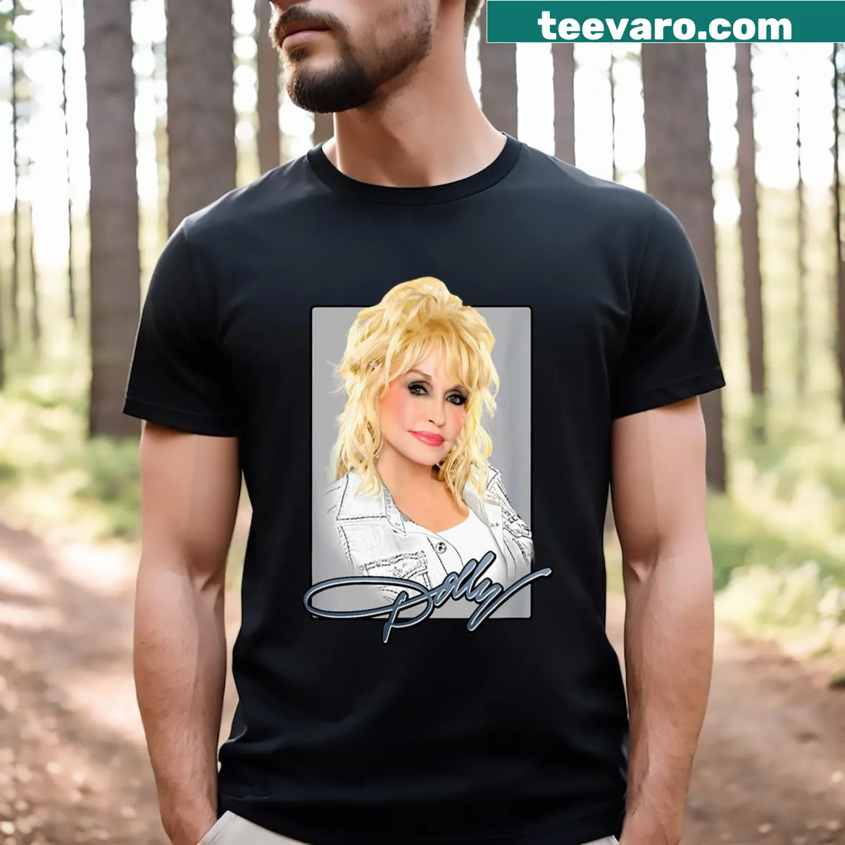 T-shirt celebrating 90s country music legends with bold text. — on a men's t-shirt