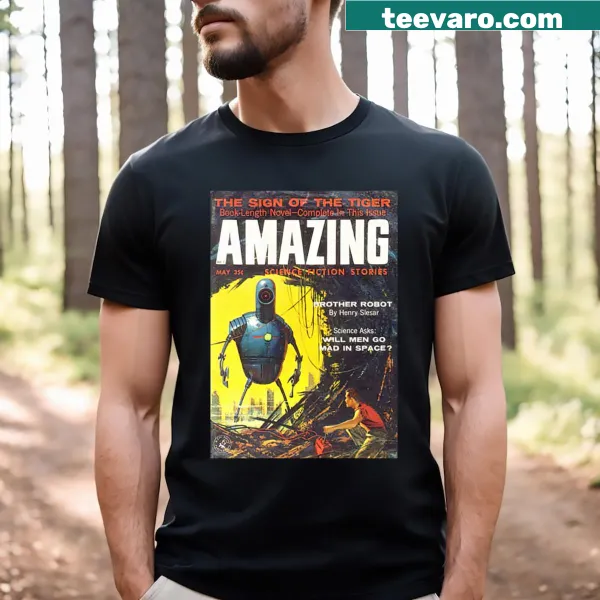T-shirt with text Amazing Science Fiction Stories