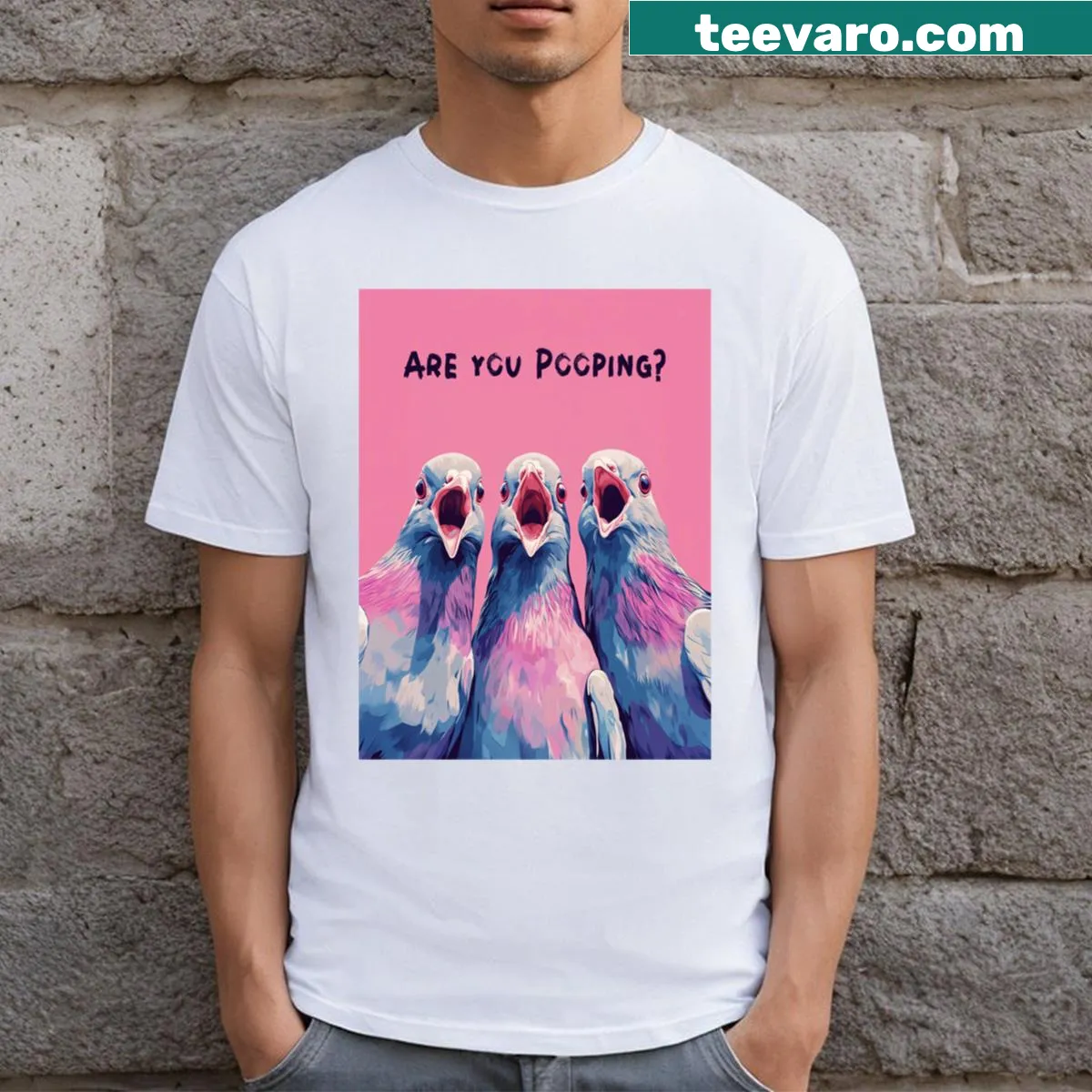Bold humor T-shirt with statement design — on a men's t-shirt