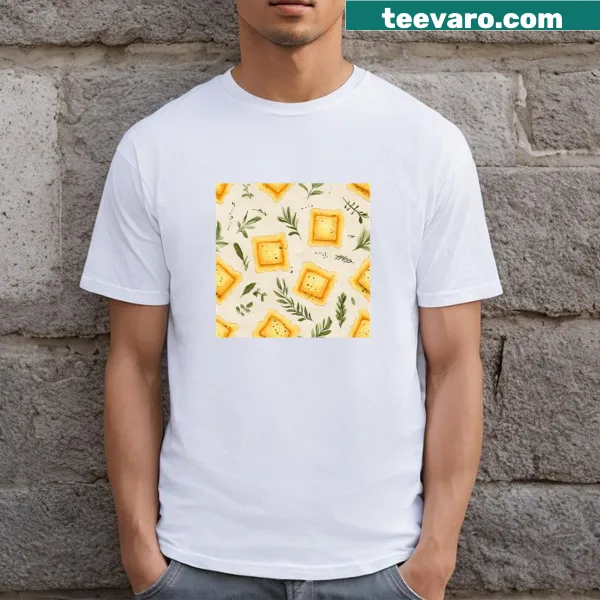 Illustrated t-shirt featuring artisan ravioli with herb details