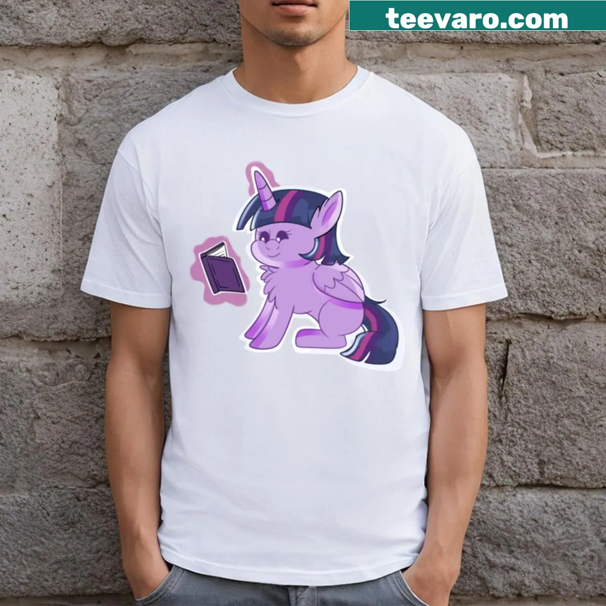 Baby alicorn design inspired by Twilight Sparkle on a T-shirt — on a men's t-shirt