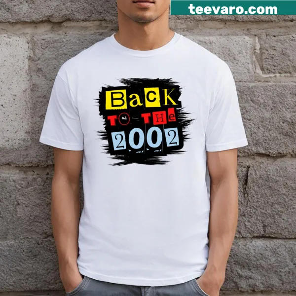Vintage t-shirt with a design celebrating the year 2002