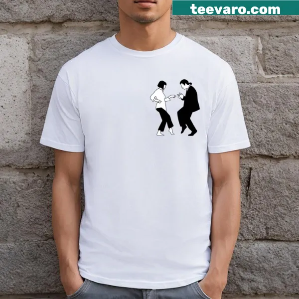 Pulp Fiction themed t-shirt featuring iconic quotes and imagery
