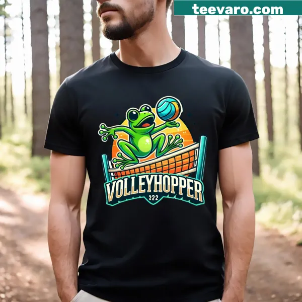 Illustration of a sports frog on a T-shirt for sports lovers
