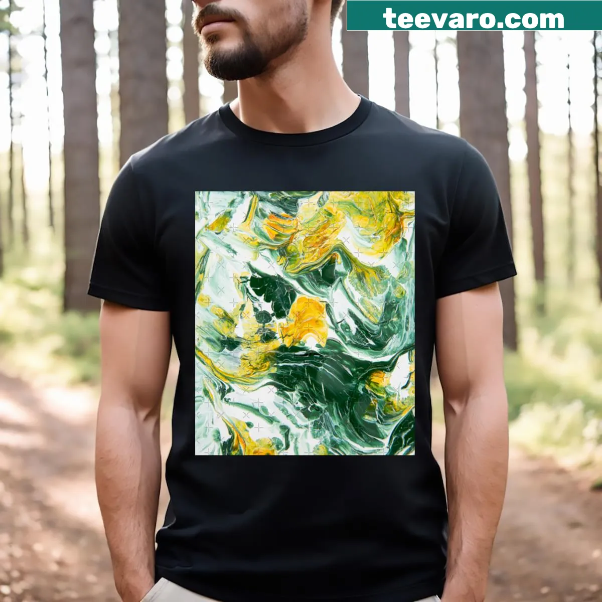 Fun Bad Bunny graphic T-shirt — on a men's t-shirt