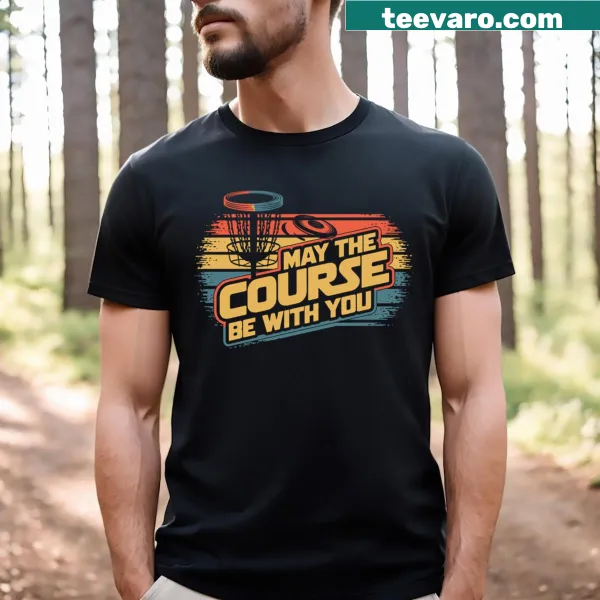 Funny typography t-shirt for disc golf enthusiasts