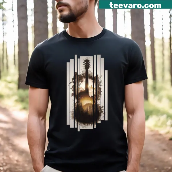 Wholesome t-shirt for guitarists featuring a musical slogan