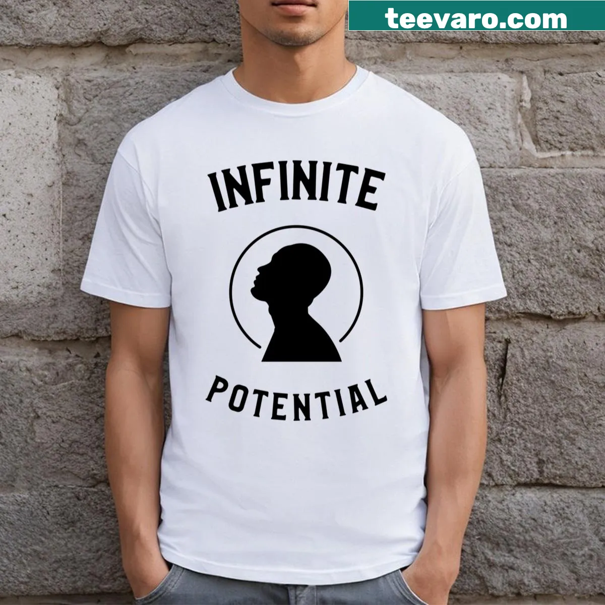 Inspirational t-shirt celebrating Black history and potential — on a men's t-shirt