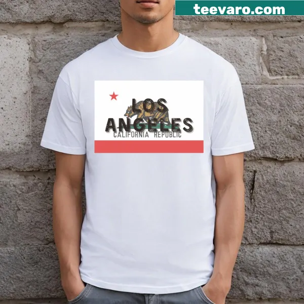 California flag-themed Los Angeles T-shirt