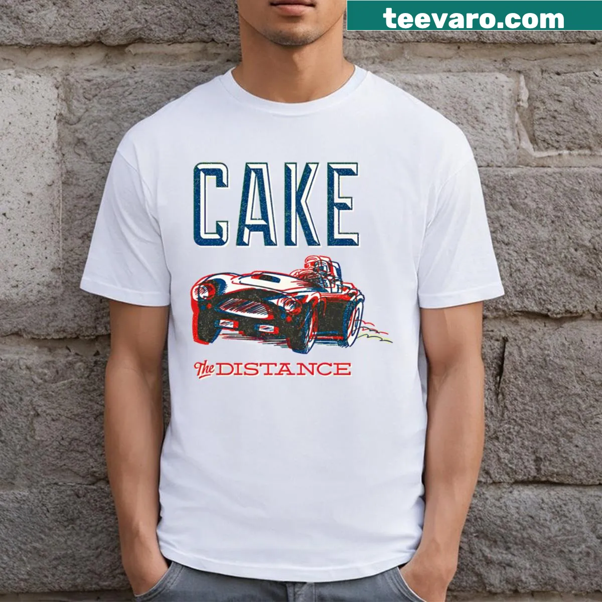 Nostalgic 90s music band themed T-shirt — on a men's t-shirt