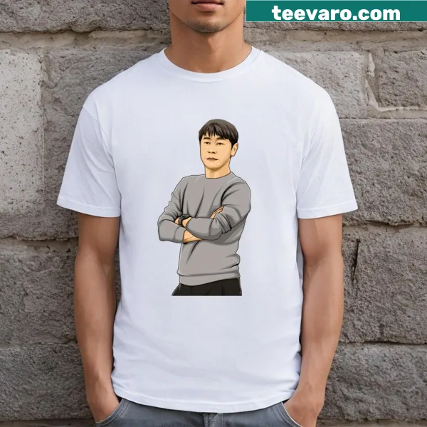 Tribute T-shirt to Shin Tae Yong celebrating soccer achievements.