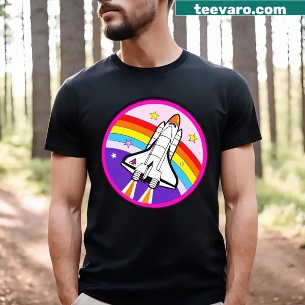Exciting t-shirt featuring a space rocket design