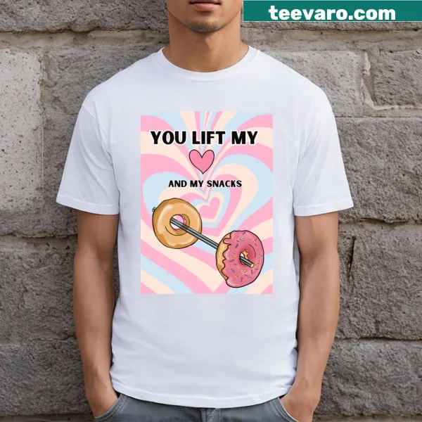 Valentines themed gym design graphic T-shirt