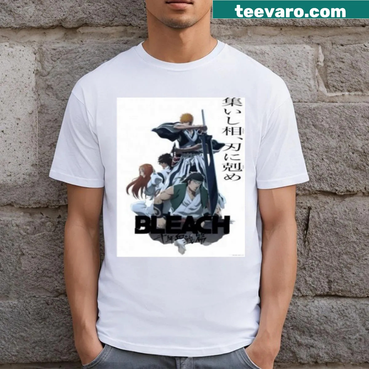 Graphic summary of iconic anime themes and characters — on a men's t-shirt