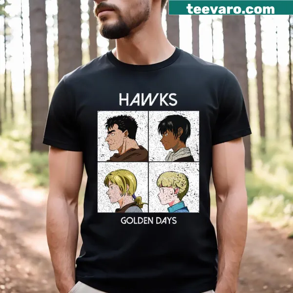 Grunge style T-shirt featuring bold graphics inspired by Berserk.
