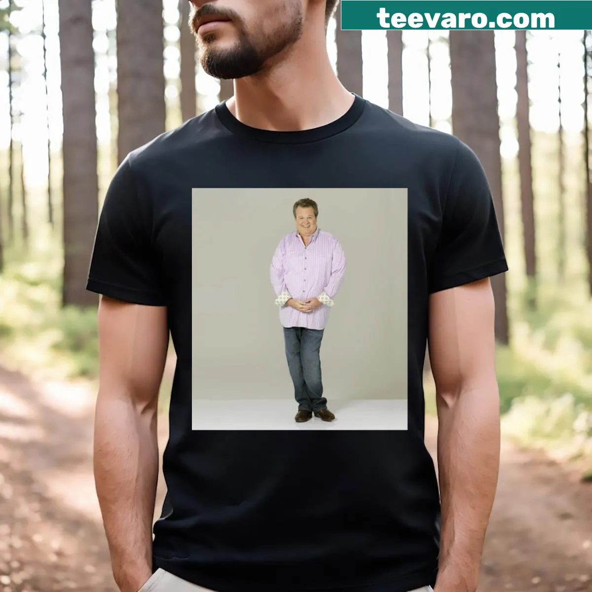 Illustrated Cam Tucker T-shirt featuring a thoughtful graphic — on a men's t-shirt