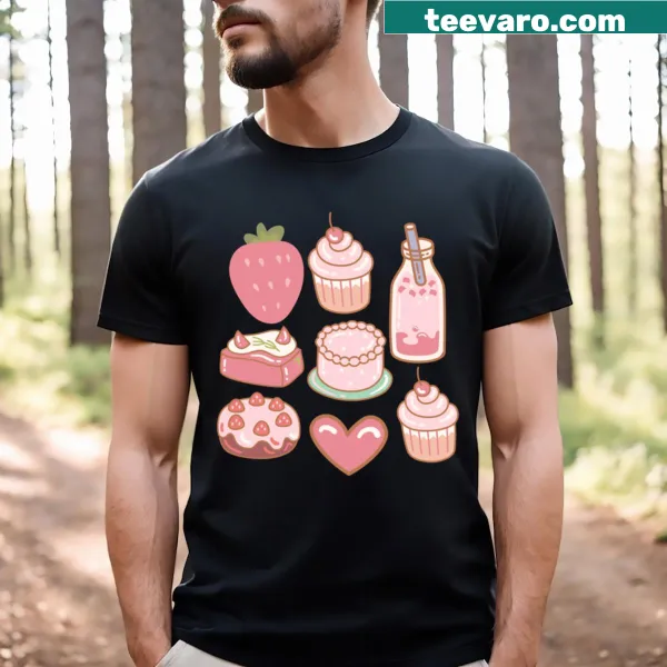 Strawberry-themed T-shirt celebrating the fruit