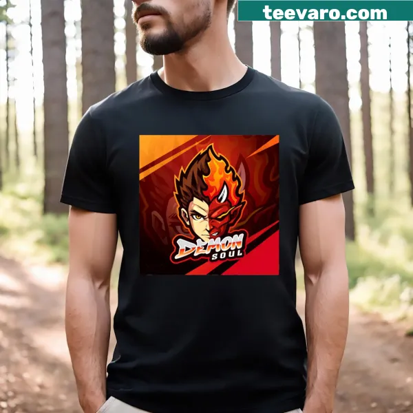 Intriguing illustration of a demon soul on a fantasy t-shirt