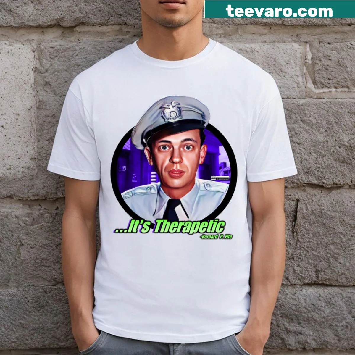 Illustration of deputy sheriff badge on a T-shirt. — on a men's t-shirt