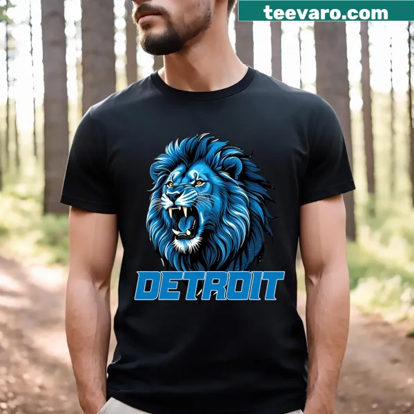 Emblematic graphic T-shirt celebrating Detroit's apparel heritage.