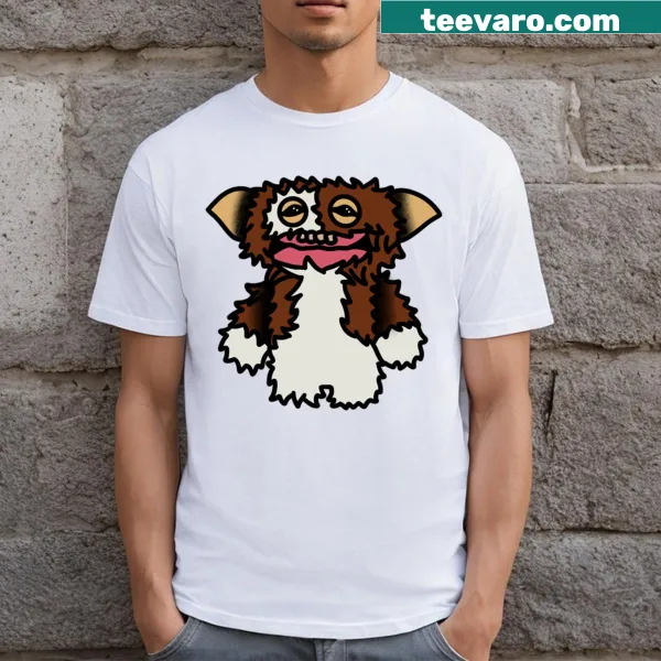 Playful t-shirt featuring Gizmo from Gremlins and Fuggler