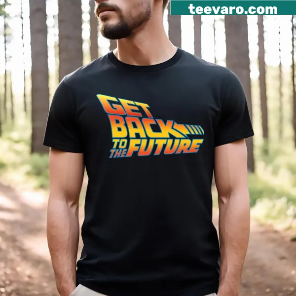 T-shirt inspired by Back to the Future with playful design