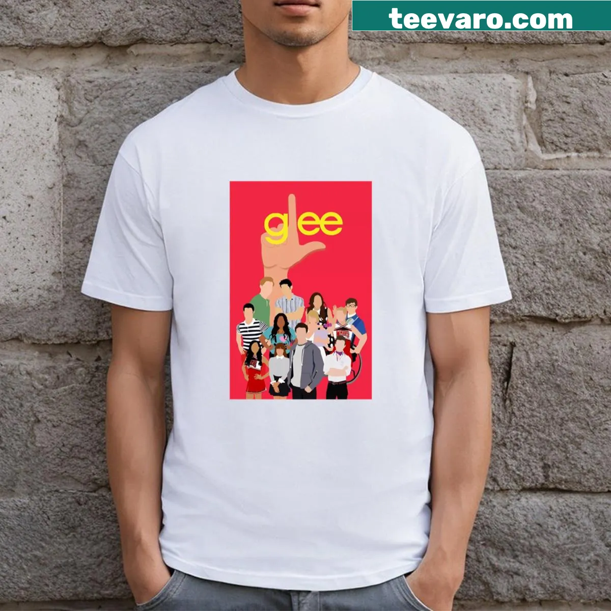 Simple art T-shirt inspired by Glee — on a men's t-shirt