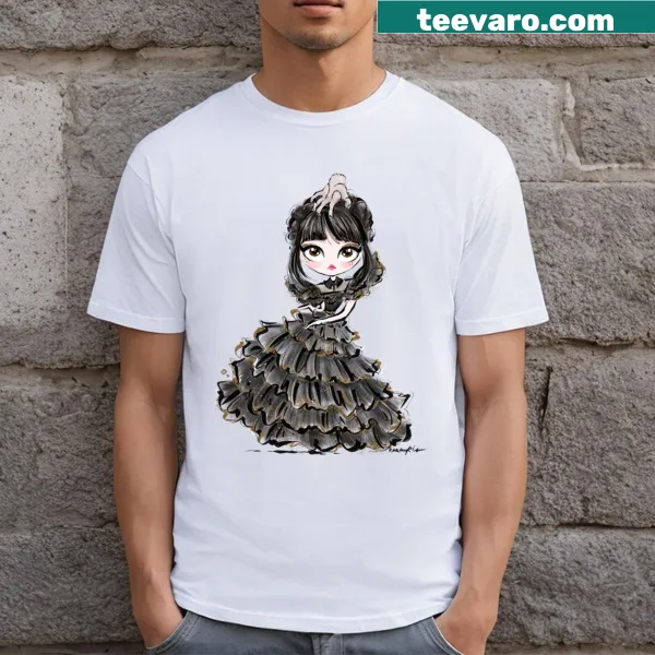 T-shirt featuring a gothic girl dancing