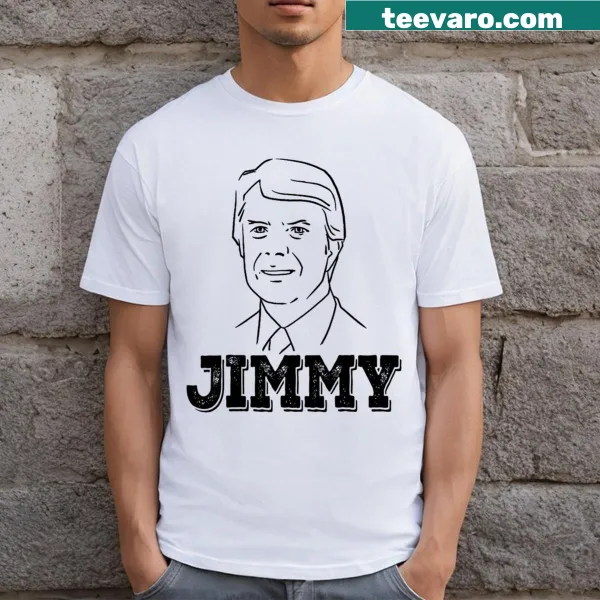 Caricature of Jimmy Carter in a fun retro style