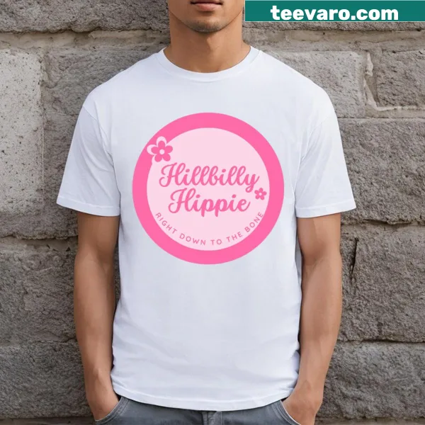 Lainey Wilson T-shirt with a playful Hillbilly Hippie typography design