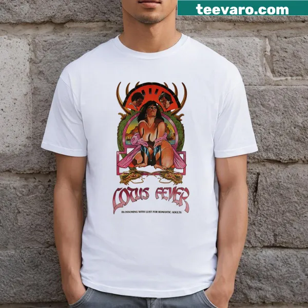 T-shirt featuring a serene lotus flower illustration