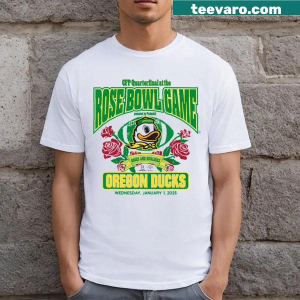 Oregon Ducks Rose Bowl football T-shirt for fans