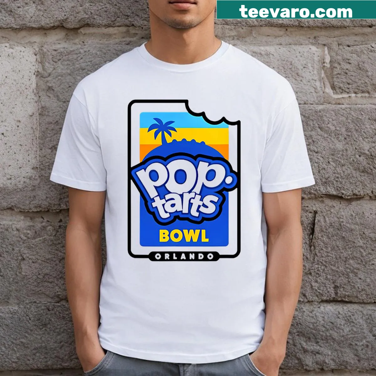 Funny t-shirt with a graphic of a bowl filled with Pop Tarts — on a men's t-shirt