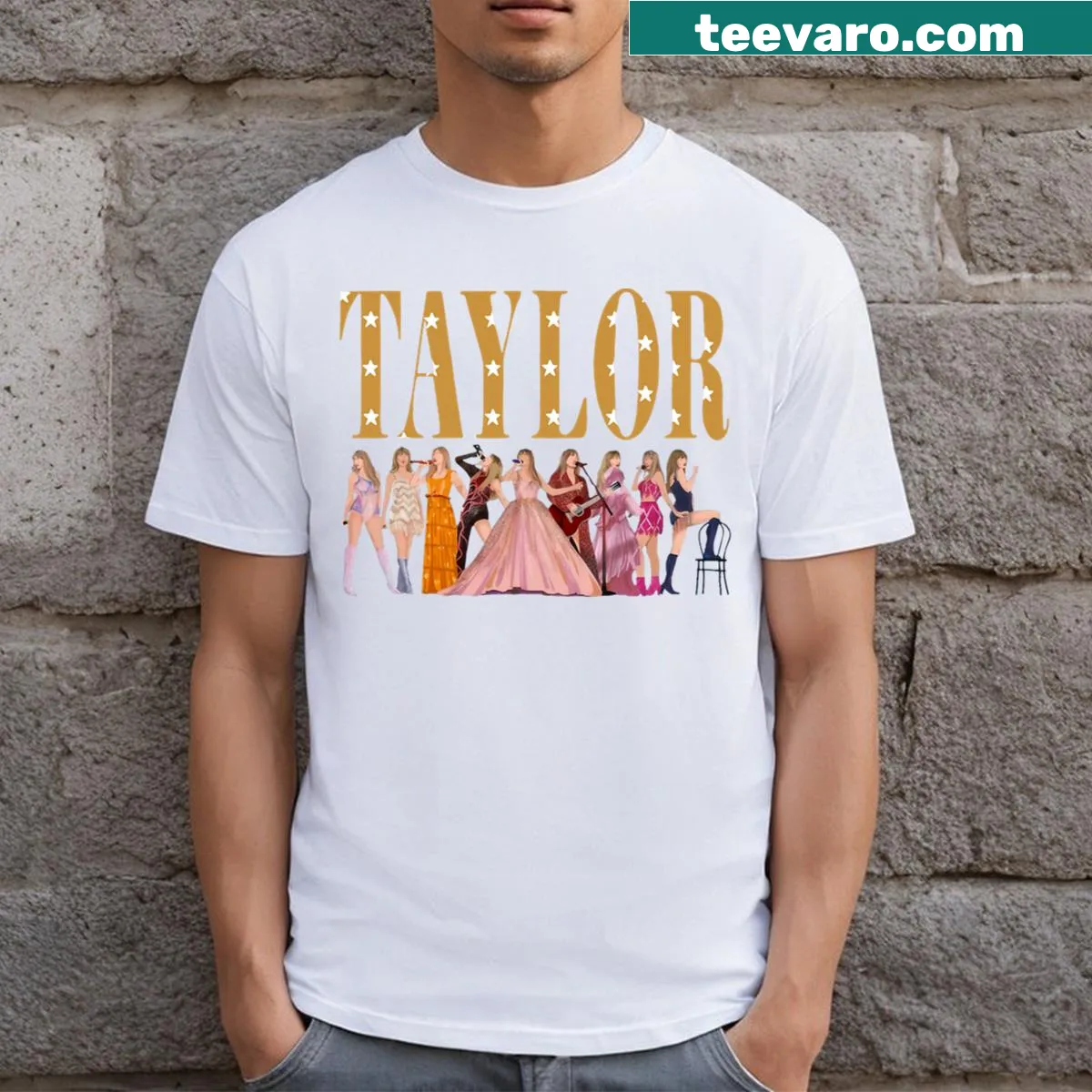 Personalized retro birthday T-shirt for Taylor — on a men's t-shirt