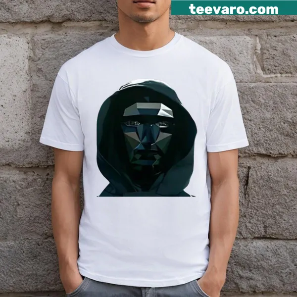 T-shirt featuring black mask design from Squid Game Season 2