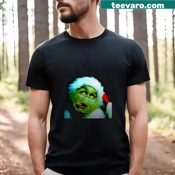Playful Grinch design on T-shirt