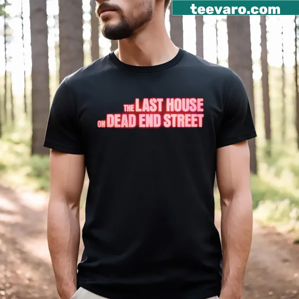 Eerie graphic T-shirt inspired by The Last House On Dead End Street