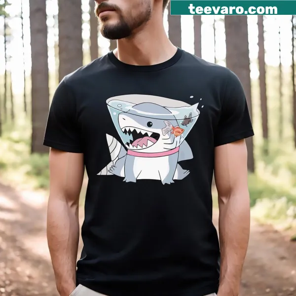 Whimsical vintage t-shirt featuring Jeff the Land Shark
