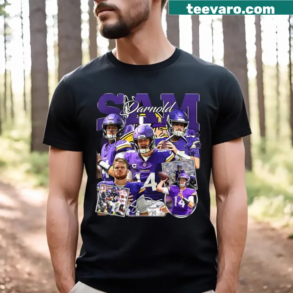 Vintage graphic t-shirt featuring Sam Darnold