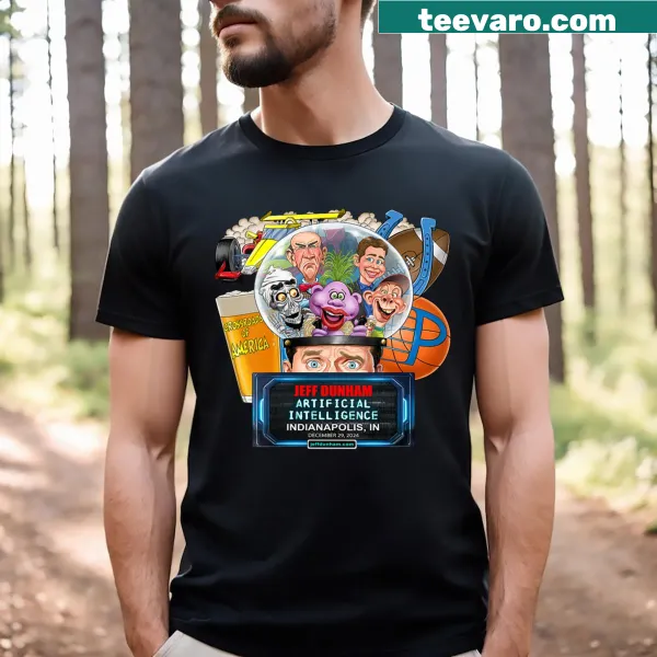 Womens V Neck T-shirt featuring Jeff Dunham humor design