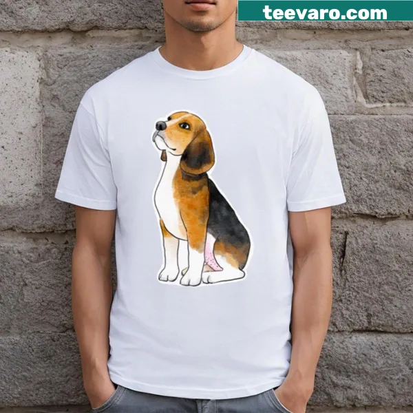 Adorable beagle graphic on a cute T-shirt