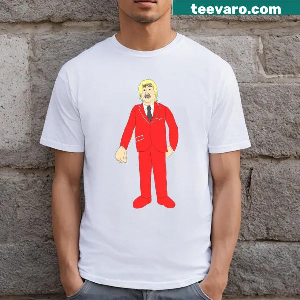 Illustration of Captain Kangaroo on a T-shirt