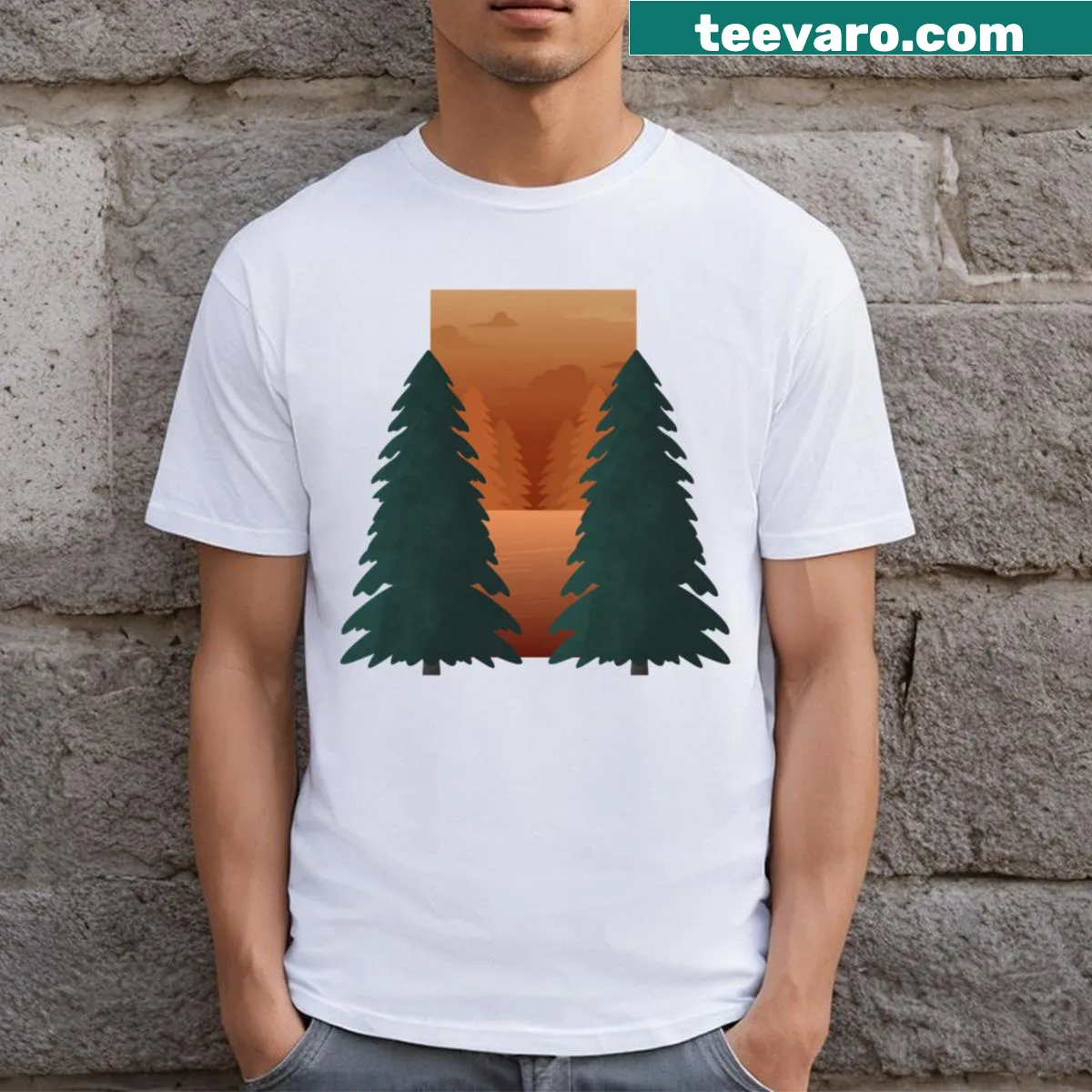 Minimalistic t-shirt featuring a silhouette design related to 'Heir of Fire' — on a men's t-shirt