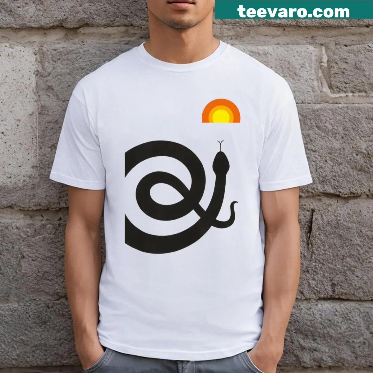 Illustration of a snake with text inspired by Joan Didion's novel — on a men's t-shirt