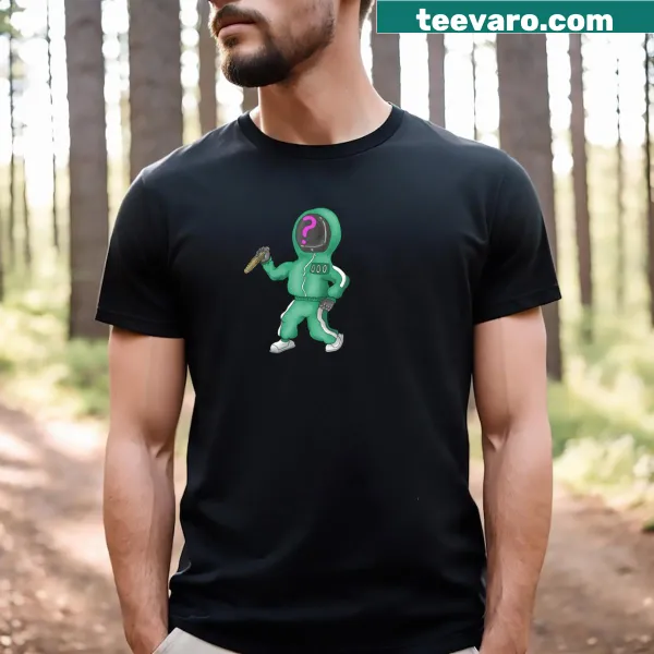 Player 0 graphic on gaming shirt