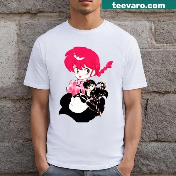 T-shirt featuring design inspired by the series Ranma 12